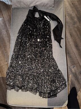 aqaq black dress Alice + Olivia Delora Sequin Minidress in Black at Nordstrom, Size 4
